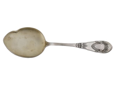 LARGE RUSSIAN 84 SILVER CAKE SERVING SPOON