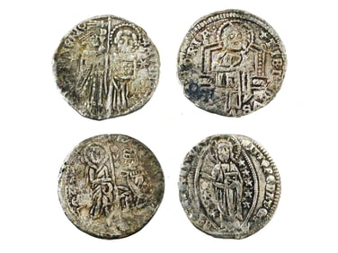 REPUBLIC OF VENICE SILVER GROSSO ZECCHINI COINS