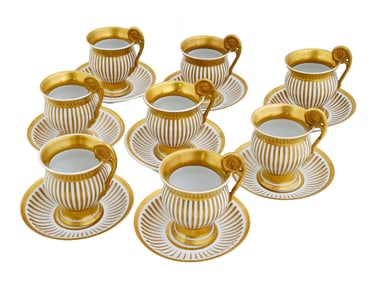 ROYAL VIENNA PORCELAIN TEA OR COFFEE 8 PERSONS SET