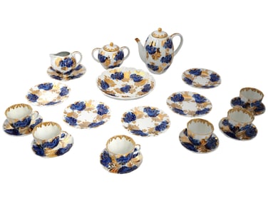 VINTAGE RUSSIAN SOVIET LOMONOSOV PORCELAIN TEA SET