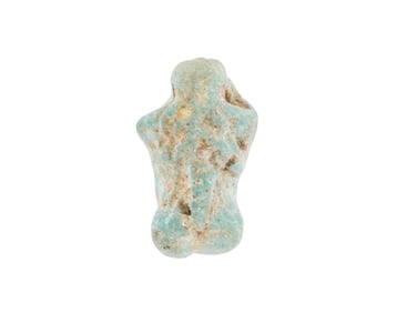 ANCIENT EGYPTIAN LATE PERIOD FAIENCE FERTILITY PENDANT