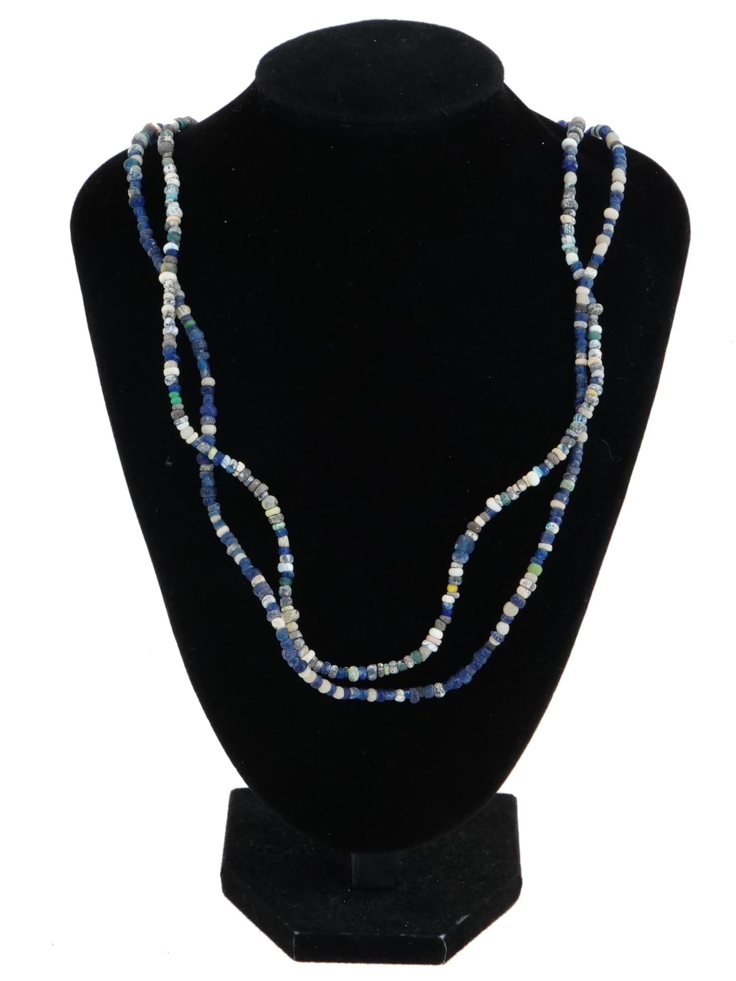 ANCIENT ROMAN MULTICOLOR GLASS BEAD NECKLACES (1 of 3)