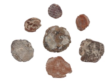 GROUP OF ANCIENT ROMAN INTAGLIO SAMPLE TOKENS
