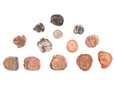 GROUP OF ANCIENT ROMAN INTAGLIO SAMPLE TOKENS