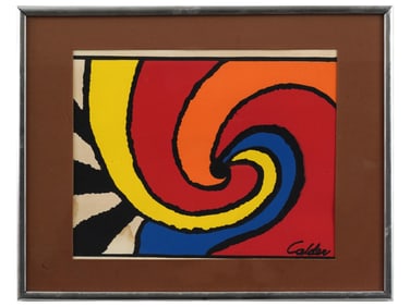 AMERICAN COLOR LITHOGRAPH BY ALEXANDER CALDER 1969