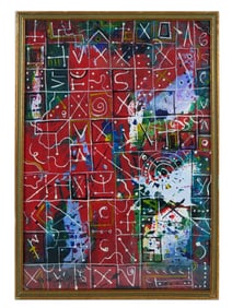 MODERN PAINTING ATTR TO SHAKIR HASSAN AL SAID ABSTRACT