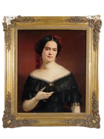 ANTIQUE AMERICAN PHILADELPHIA SCHOOL PAINTING PORTRAIT