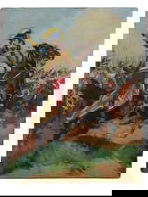 FRENCH PAINTING AFTER EDOUARD DETAILLE GENERAL LASALLE