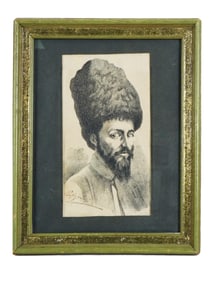 ANTIQUE RUSSIAN INK PAINTING AFTER VERESCHAGIN
