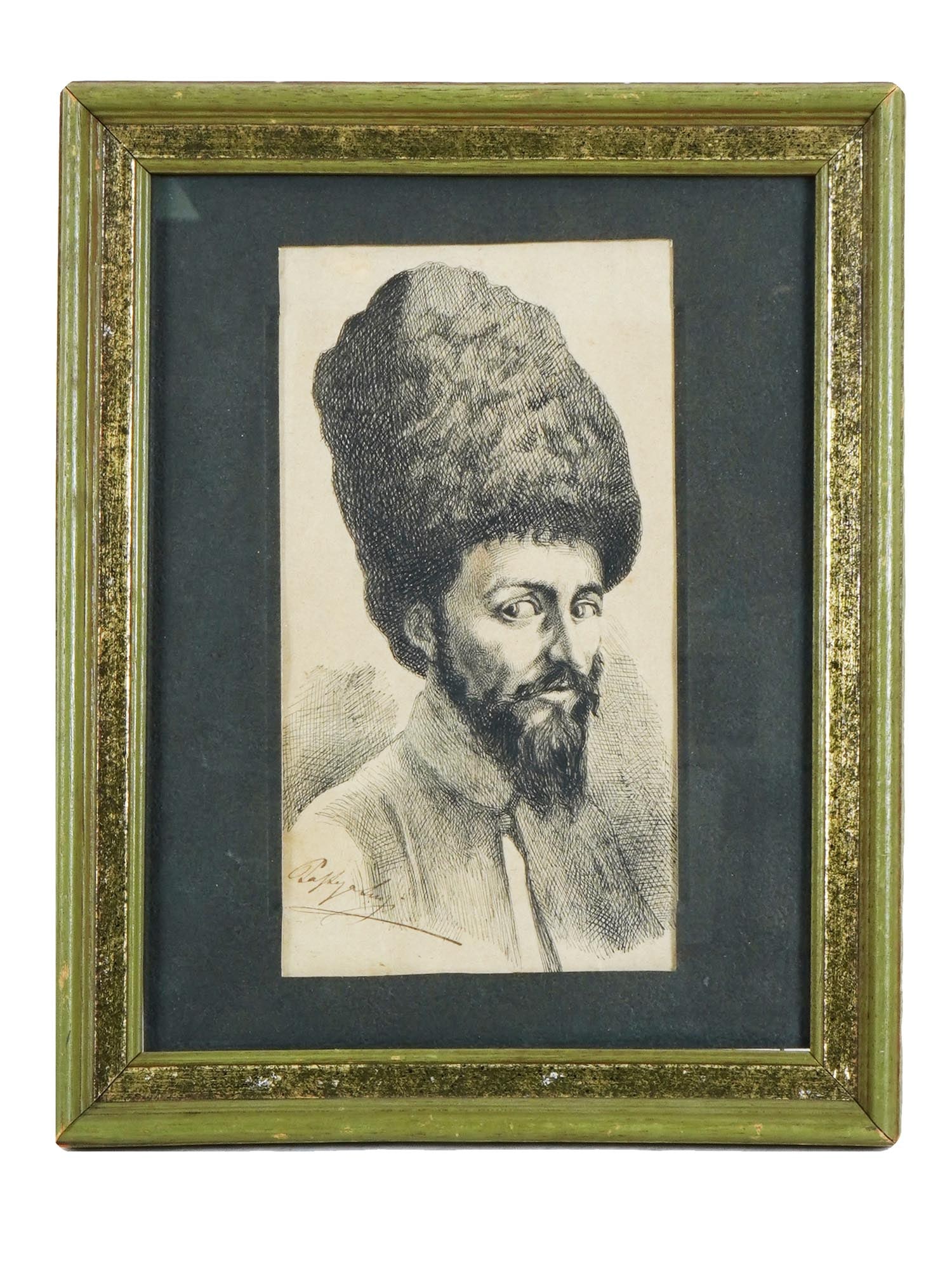ANTIQUE RUSSIAN INK PAINTING AFTER VERESCHAGIN (1 of 4)