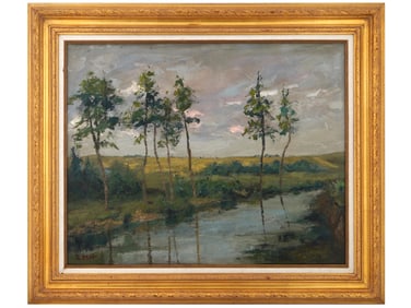 LETITIA HAMILTON IRISH LANDSCAPE OIL PAINTING