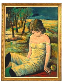 OSKAR D AMICO ITALIAN AMERICAN OIL PAINTING
