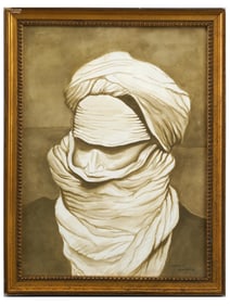 VINTAGE WATERCOLOR PAINTING BY DOMINICK ALABRESE