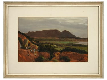 SOUTH AFRICAN TINUS DE JONGH PASTEL LANDSCAPE PAINTING
