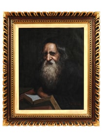 JUDAICA PORTRAIT PAINTING BY KONSTANTIN SZEWCZENKO
