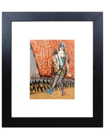 RUSSIAN AVANT GARDE PAINTING ATTR VLADIMIR LEBEDEV