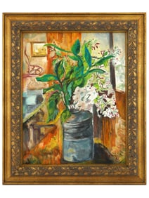 ATTR SUDJANA KERTON MODERN INDONESIAN OIL PAINTING