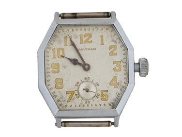VINTAGE WATCH FACE BY WALTHAM WATCH CO
