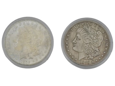 RARE ANTIQUE US MINT MORGAN DOLLAR SILVER COINS