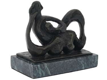 JACQUES LIPCHITZ FRENCH ABSTRACT BRONZE SCULPTURE