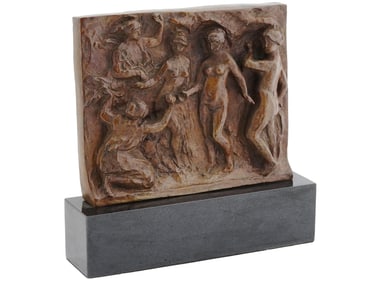 BRONZE VENUS A LA POMME BASE PLAQUE AFTER RENOIR