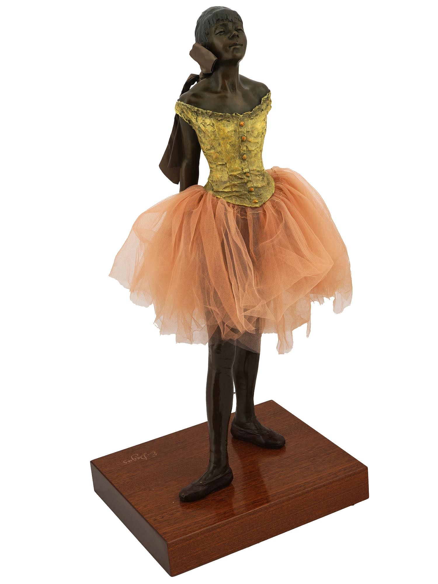 SIGNED EDGAR DEGAS FRENCH DANCER BRONZE SCULPTURE (1 of 7)