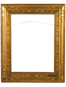 ANTIQUE ART NOUVEAU GILT WOODEN PICTURE FRAME