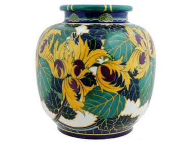 ANTIQUE FRENCH SEVRES PORCELAIN PAINTED VASE SIGNED