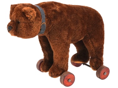 ANTIQUE GERMAN MOHAIR TEDDY BEAR TOY BY STEIFF