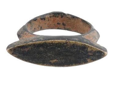 ANCIENT EGYPTIAN BRONZE RING OF EYE AGAINST EVIL