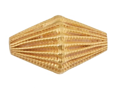 ANCIENT GREEK RIBBED GOLD BEAD 500 TO 100 BC