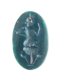 RARE ANCIENT EGYPTIAN LATE PERIOD INTAGLIO W IMAGE