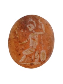 ANCIENT ROMAN CARNELIAN INTAGLIO WITH ENGRAVED IMAGE