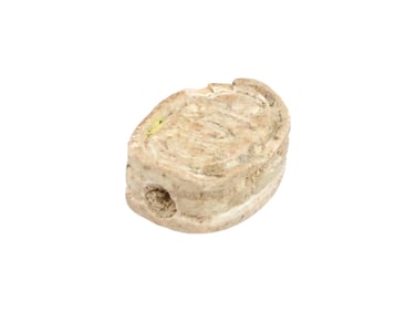 ANCIENT EGYPTIAN LATE PERIOD STEATITE STONE SCARAB BEAD