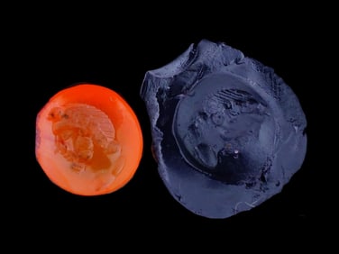 ROMAN MANNER PORTRAIT CARVED CARNELIAN INTAGLIO SEAL