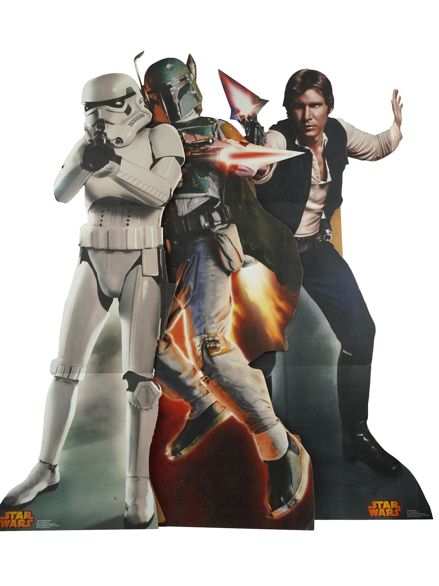 STAR WARS CHARACTERS HAN SOLO B FETT STAND UP POSTERS (1 of 12)