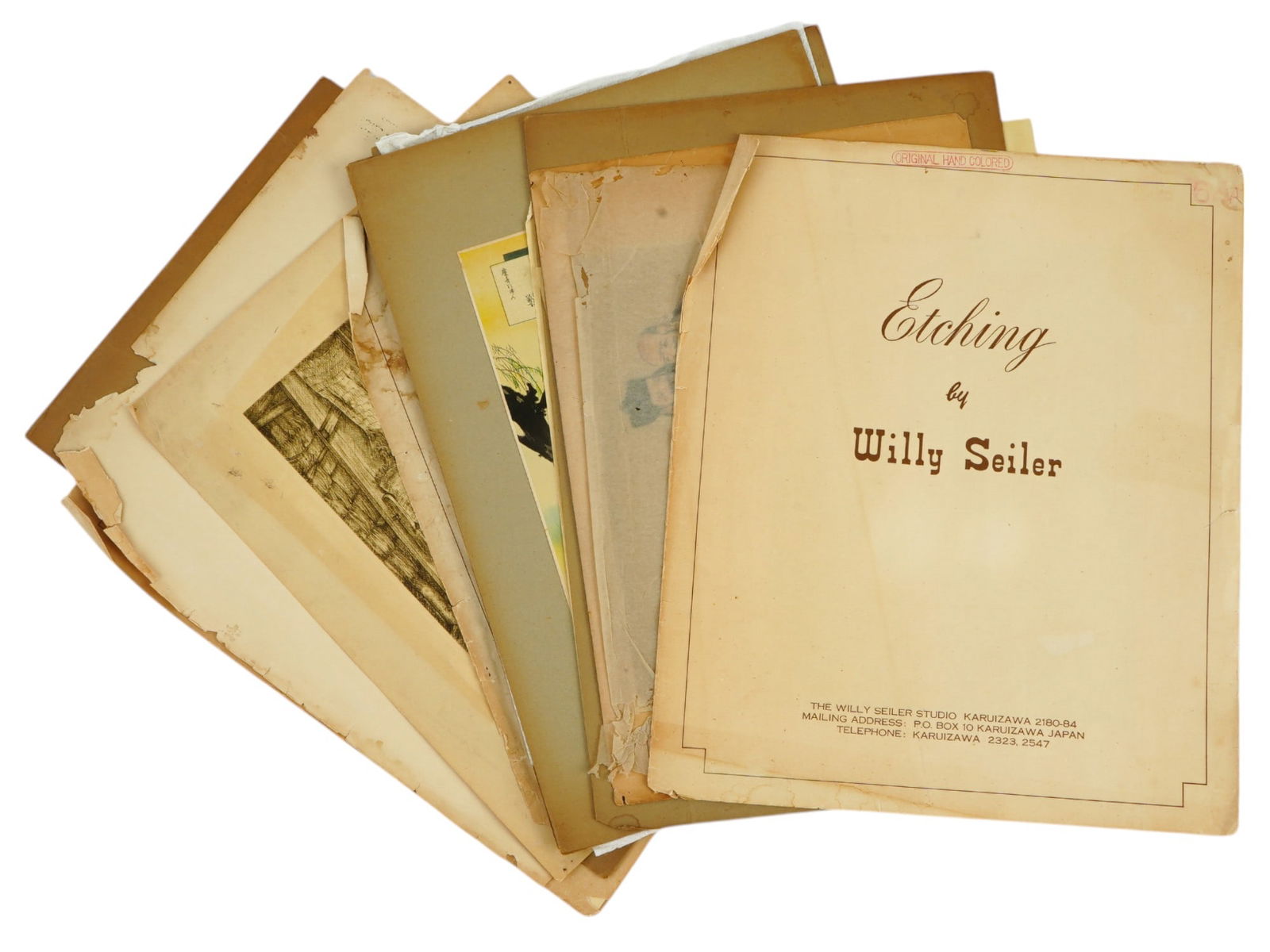 ETCHINGS BY WILLY SEILER AND JAPANESE LITHOGRAPHS (1 of 20)