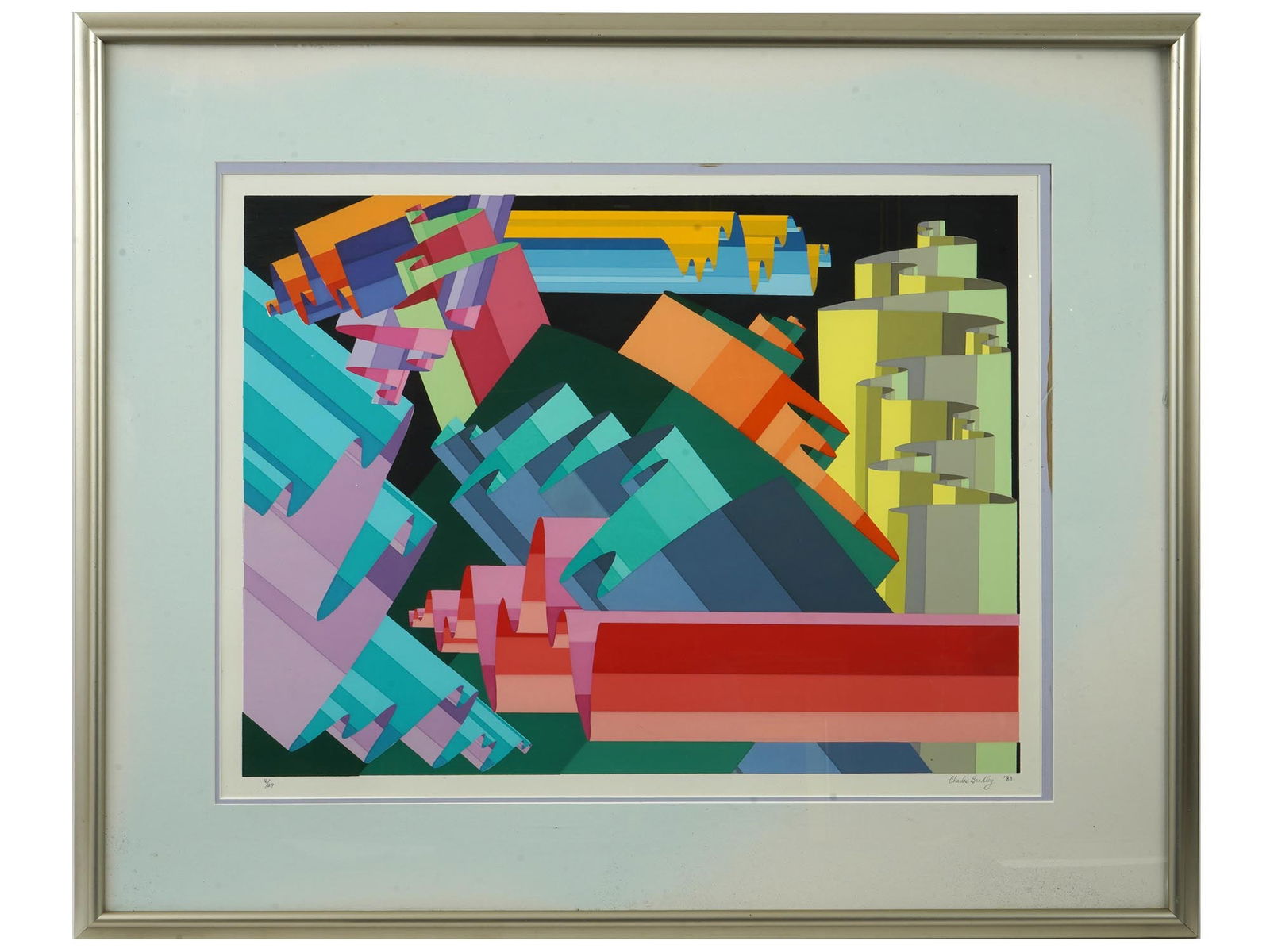 AMERICAN LITHOGRAPH BY CHARLES NELSON BRADLEY ABSTRACT (1 of 5)