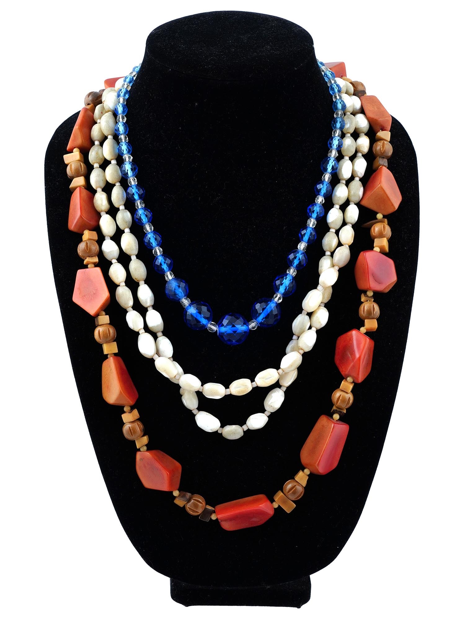 VINTAGE MULTICOLORED BEADED NECKLACES (1 of 6)