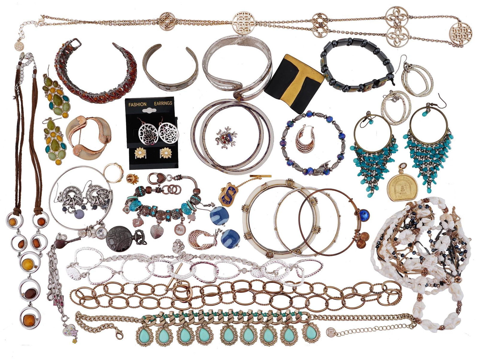 LARGE COLLECTION OF VINTAGE COSTUME JEWELRY (1 of 2)