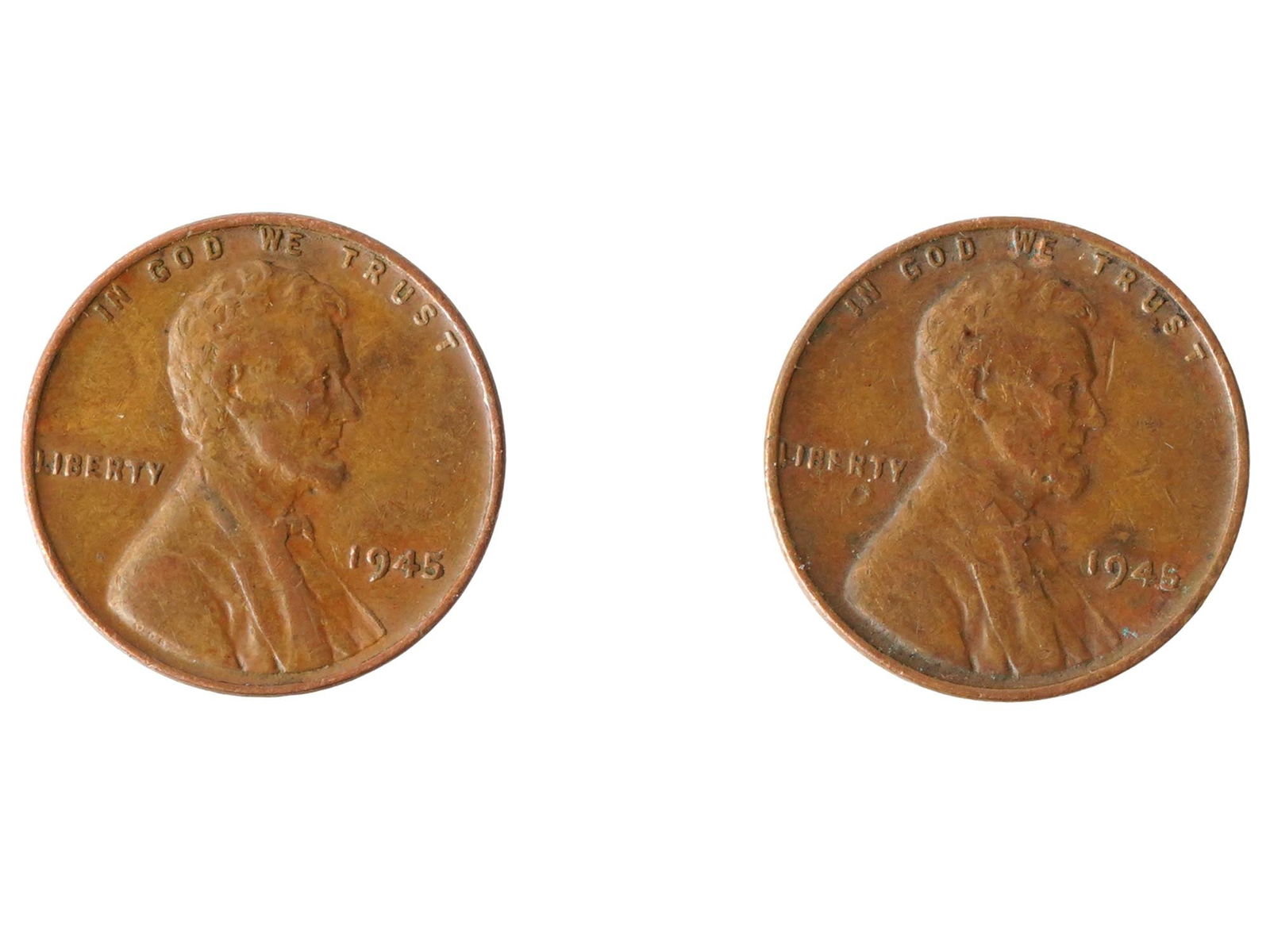 US MINT 1945 LINCOLN WHEAT PENNY COINS (1 of 3)