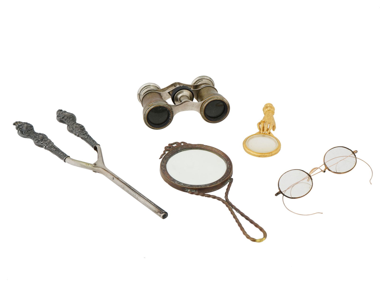 COLLECTION OF VARIOUS GLASSES AND SILVER HAIR TOOL (1 of 3)