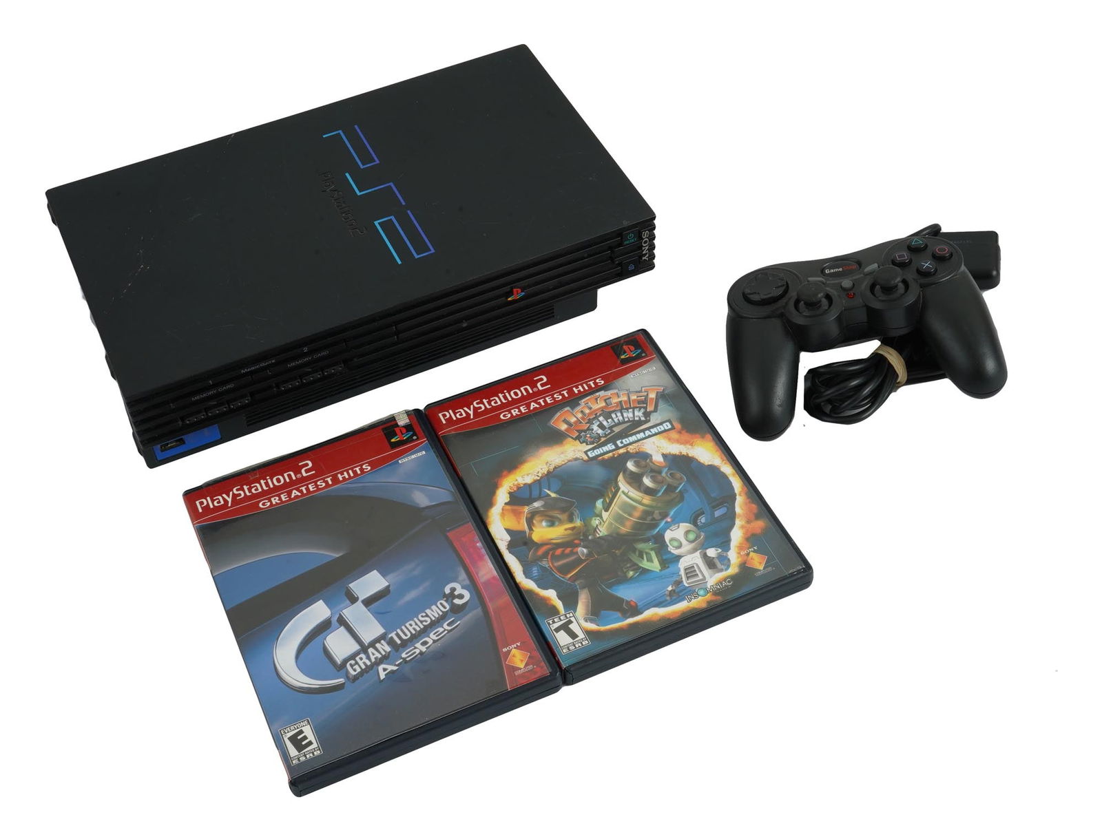 SONY PLAYSTATION 2 GAME CONSOLE GAMEPAD DISCS (1 of 8)