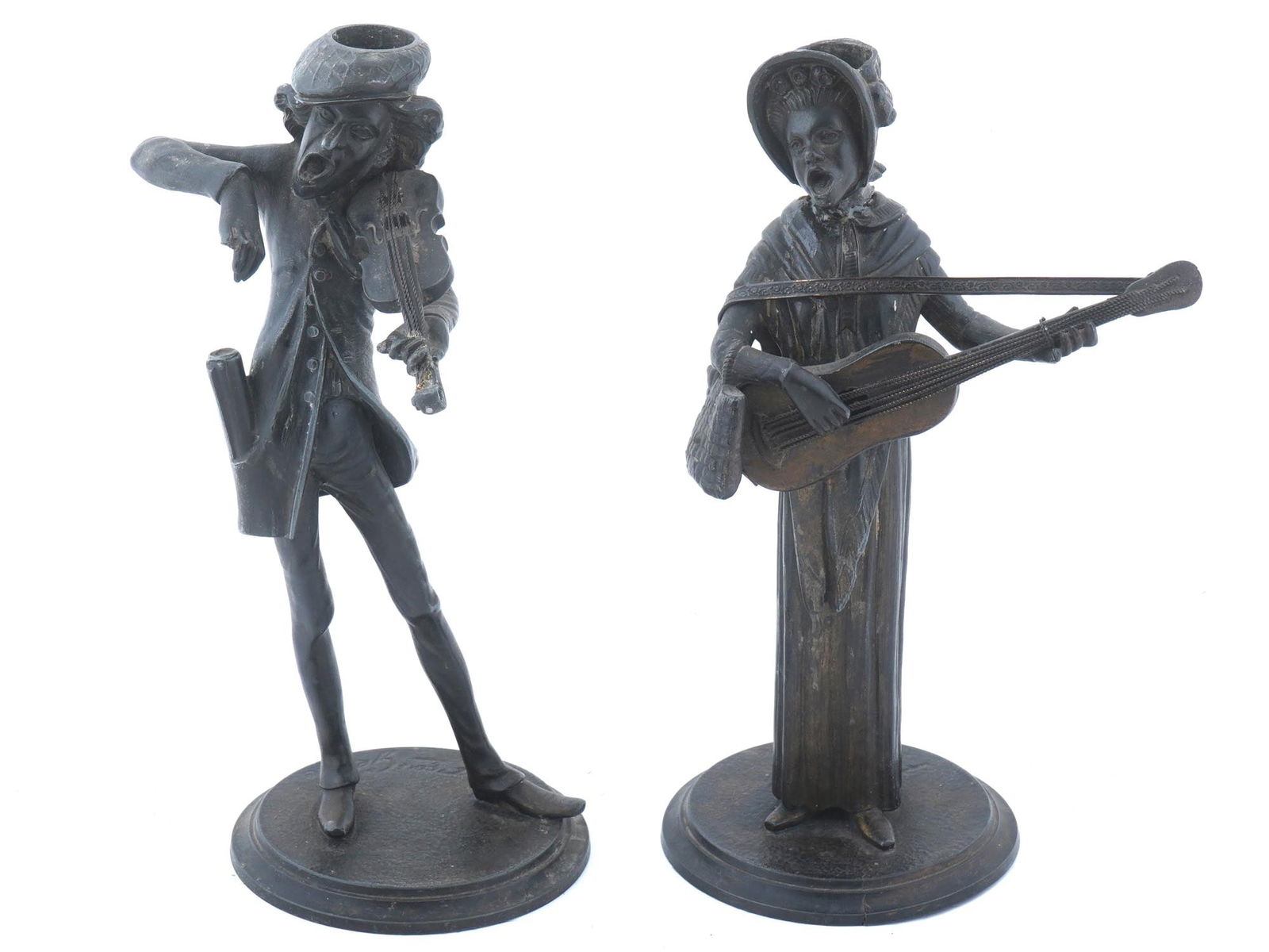 FRENCH SCULPTURES OF MUSICIANS AFTER FRANCOIS GEORGE (1 of 8)