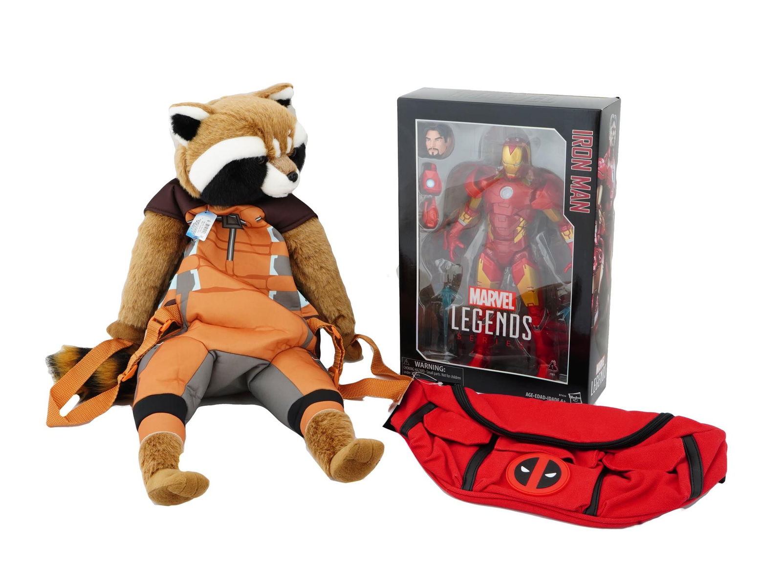 AMERICAN MARVEL ROCKET BACKPACK IRON MAN TOY AND BAG (1 of 3)