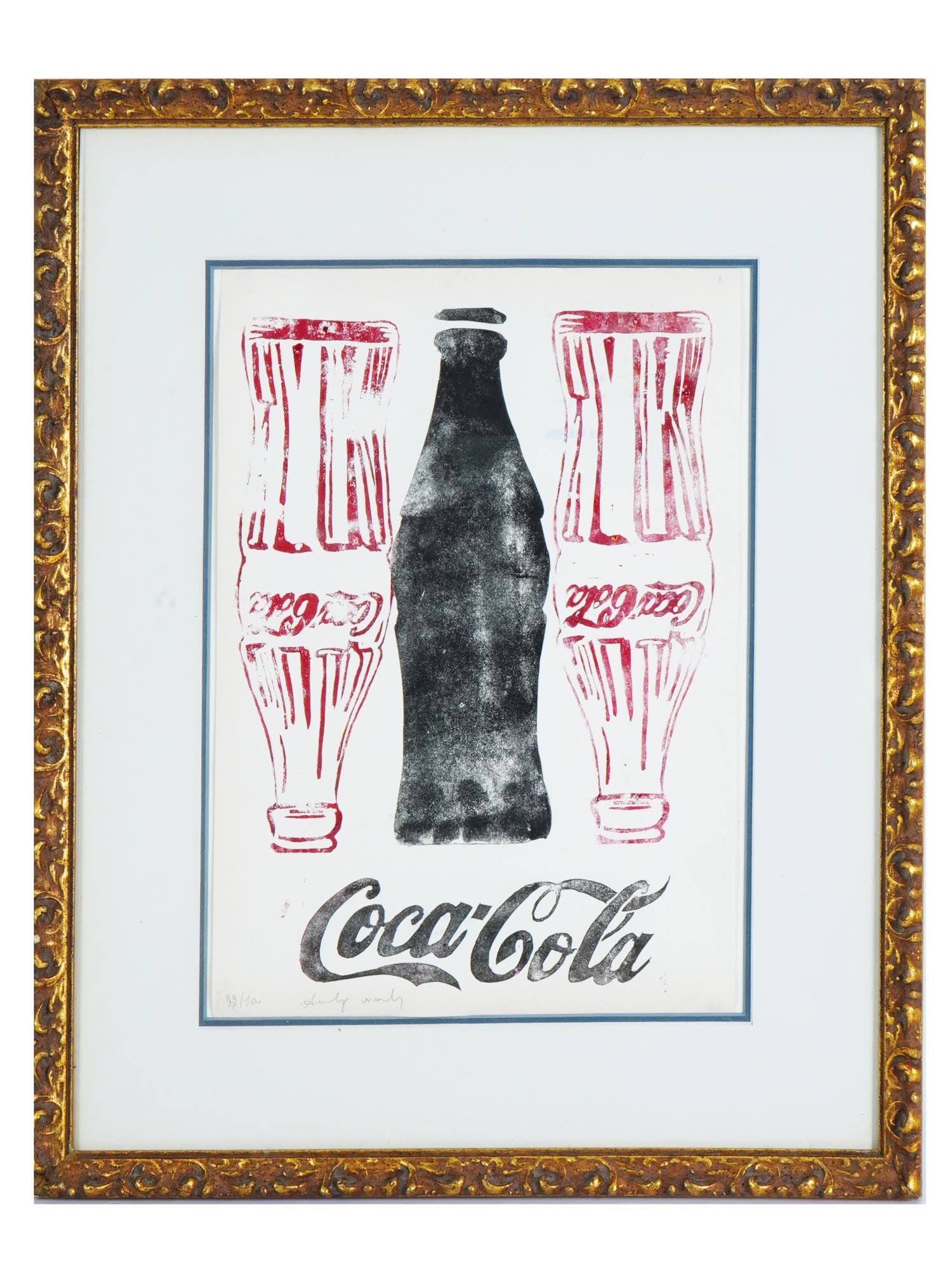 SIGNED ANDY WARHOL AMERICAN LITHOGRAPH COCA COLA (1 of 6)