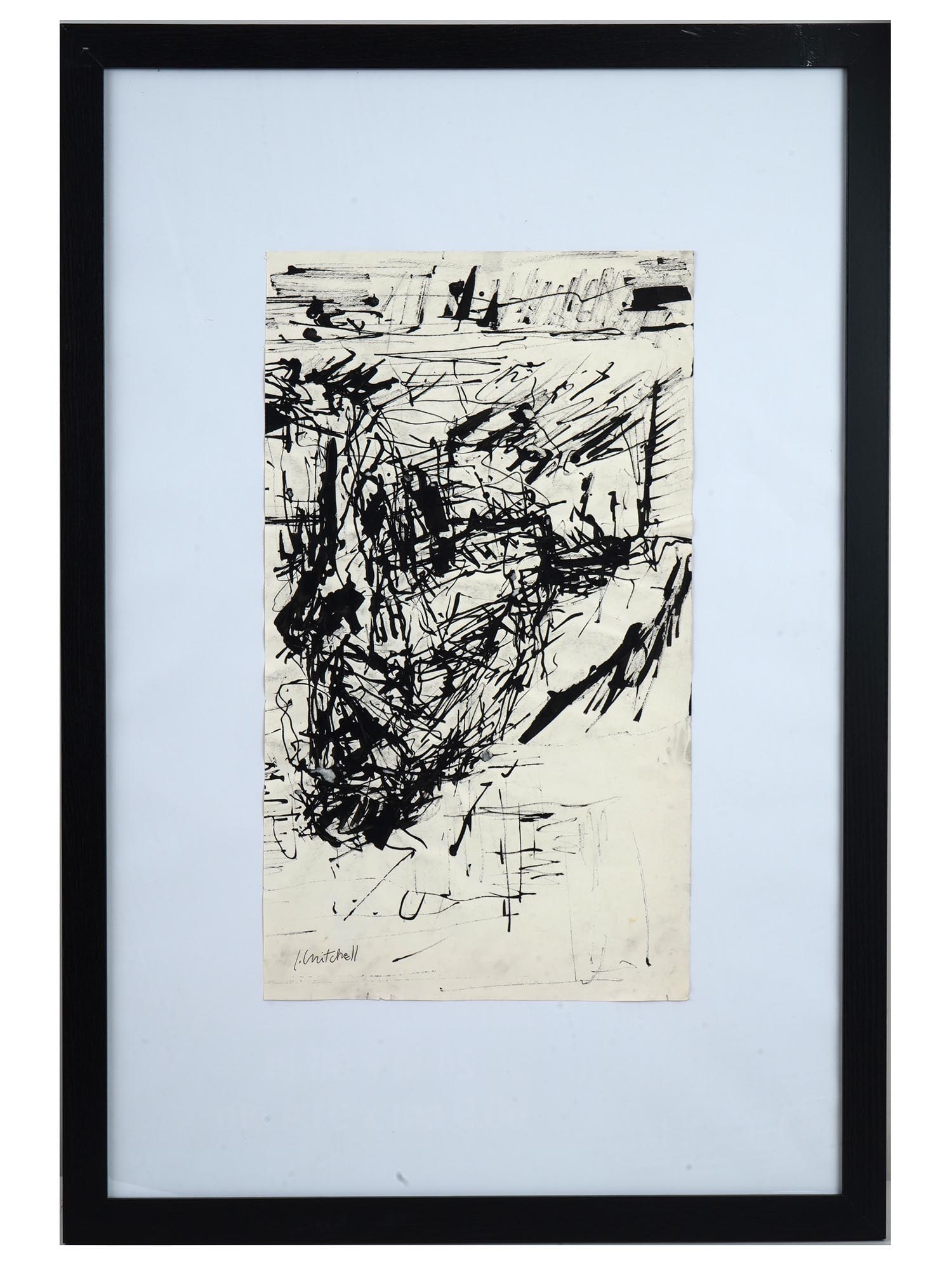 ATTR TO JOAN MITCHELL AMERICAN ABSTRACT PAINTING (1 of 5)