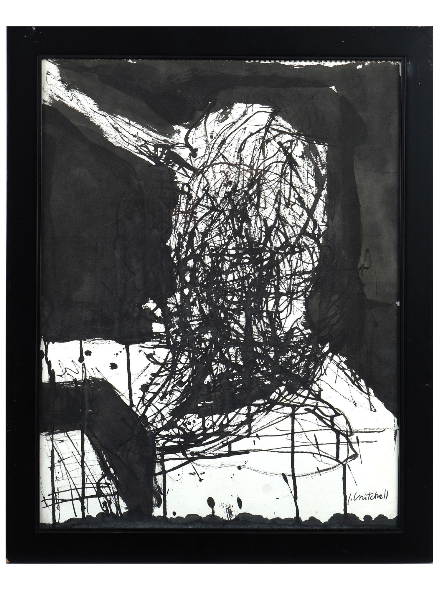 ABSTRACT WATERCOLOR PAINTING ATTR JOAN MITCHELL (1 of 4)