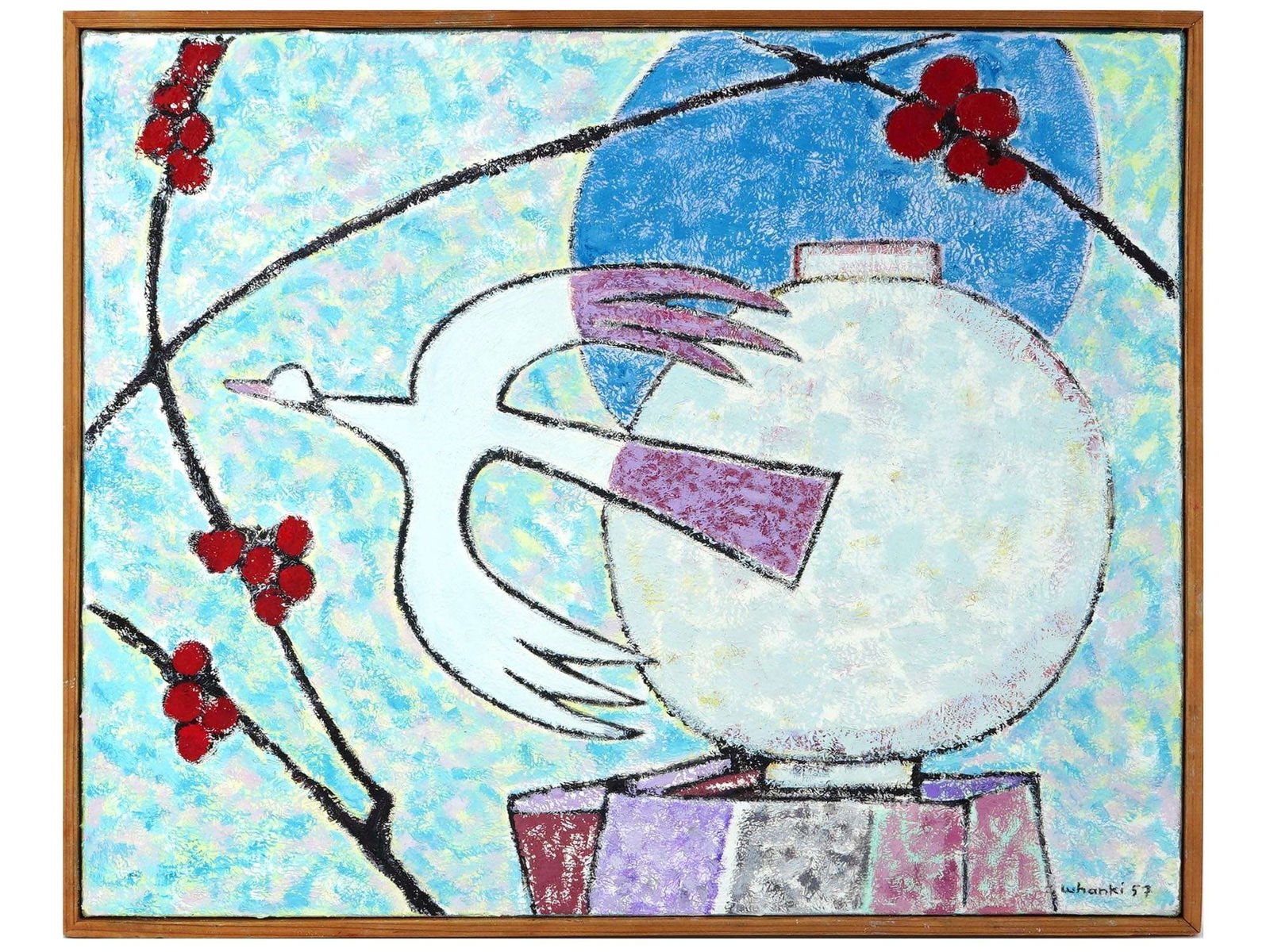 AFTER KIM WHANKI KOREAN COMPOSITION PAINTING (1 of 4)