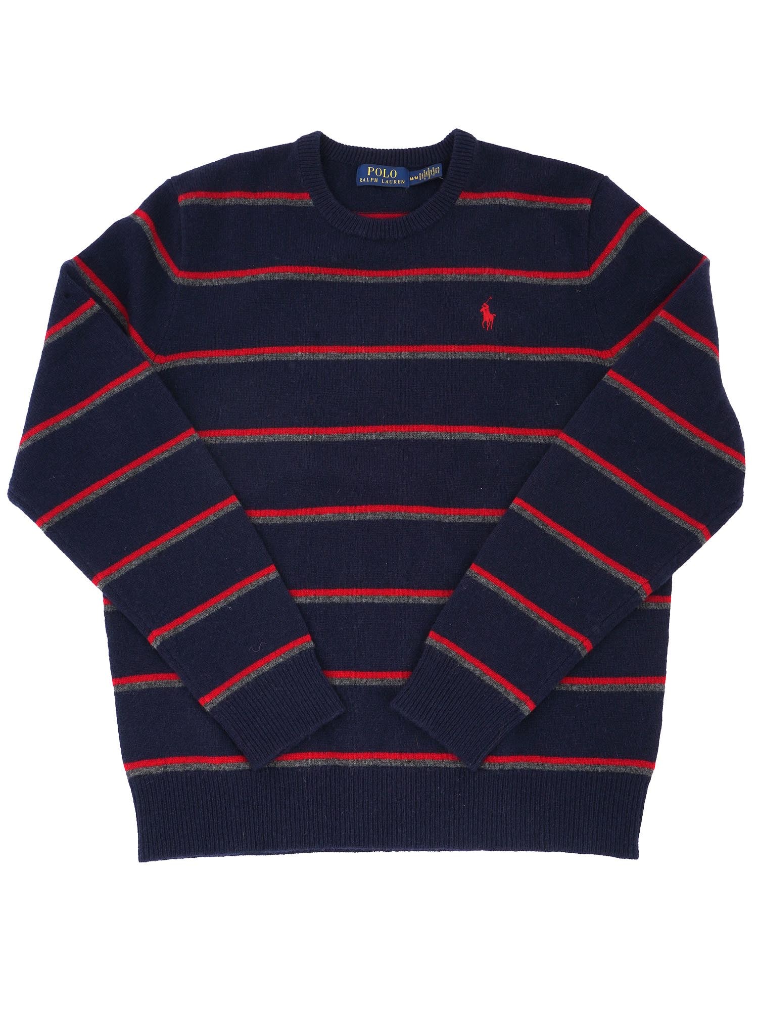 VINTAGE POLO RALPH LAUREN MENS STRIPED WOOL SWEATER (1 of 4)